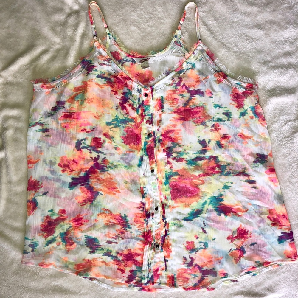 Sheer Colorful Tank - Picture 4 of 5